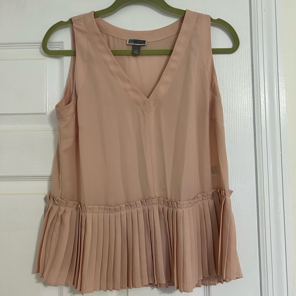 Blush peplum top